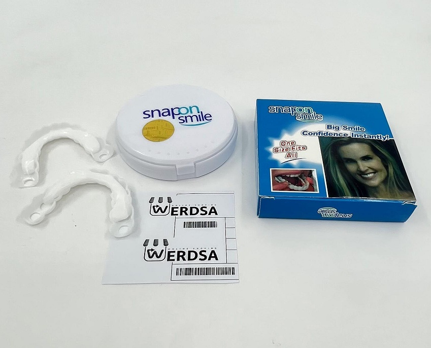 لمنیت متحرک دندان اسنپ اسمایل دو فک هولوگرام طلایی آلمانی 